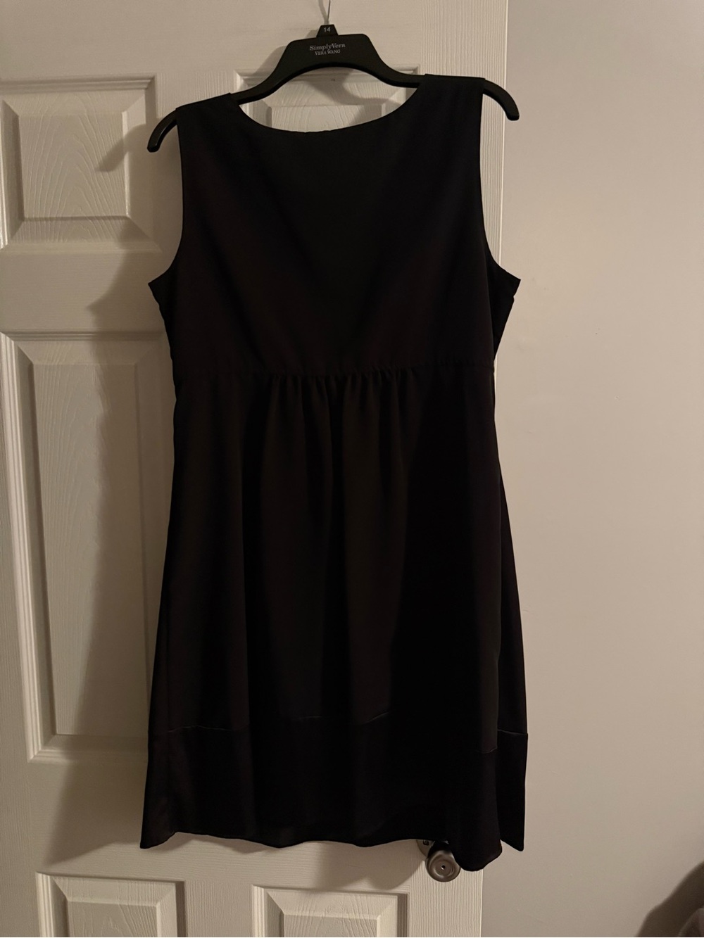 Simply Vera Vera Wang Black Sleeveless A-Line Dress